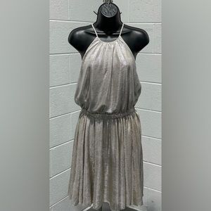 NWT Halston heritage halter mercury dress. Size XS.